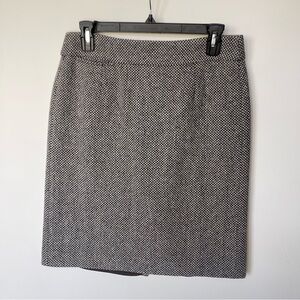 J. Crew skirt, size 6, blue/brown/white